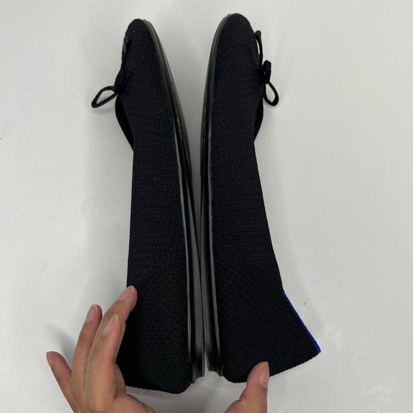 Rothy's The Flat Noir Mesh Textile Bows Black Classic Ballet Size 9 - Picture 7 of 13